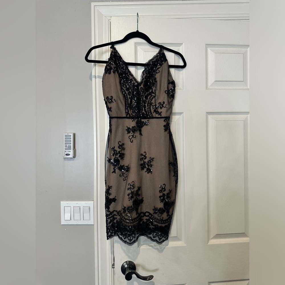 Black lace dress